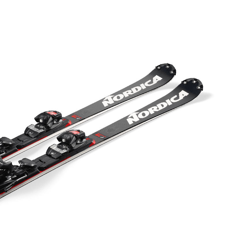 Picture of the Nordica Dobermann slj plate skis.